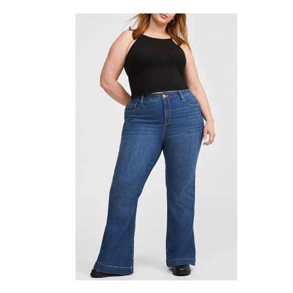 Torrid Sky High Flare High-Rise Jean Sz 24 - Picture 1 of 12